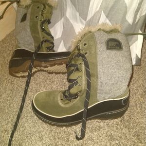 Sorel Women's Joan OF Arctic Fur Nm1 - Nori, Dark Ston - 6